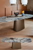 Rectangular Shape Marble Dining Table / Lixra