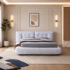 Bewitching Design Velvet Fabric Upholstered Bed / Lixra
