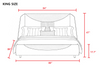 Modern Luxurious Leather Bed With Headboard