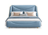 Modern Luxurious Leather Bed With Headboard / Lixra