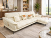 Beige Color Genuine Leather Sectional Sofa / Lixra
