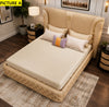 Magnificent Button Tufted Leather Upholstered Bed / Lixra