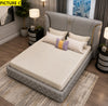 Magnificent Button Tufted Leather Upholstered Bed / Lixra