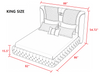 Magnificent Button Tufted Leather Upholstered Bed