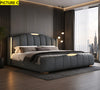 Modern Luxury Bed With Leather Upholstery / Lixra