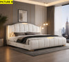Modern Luxury Bed With Leather Upholstery / Lixra