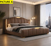 Modern Luxury Bed With Leather Upholstery / Lixra