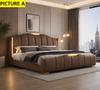 Modern Luxury Bed With Leather Upholstery / Lixra