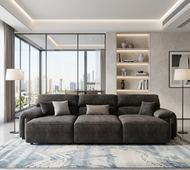 Chenille Fabric Upholstered Electric Sofa Bed / Lixra