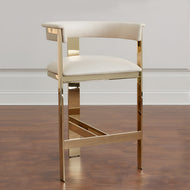 Modern leather Upholstered Bar-Stool Set of 3 / Lixra