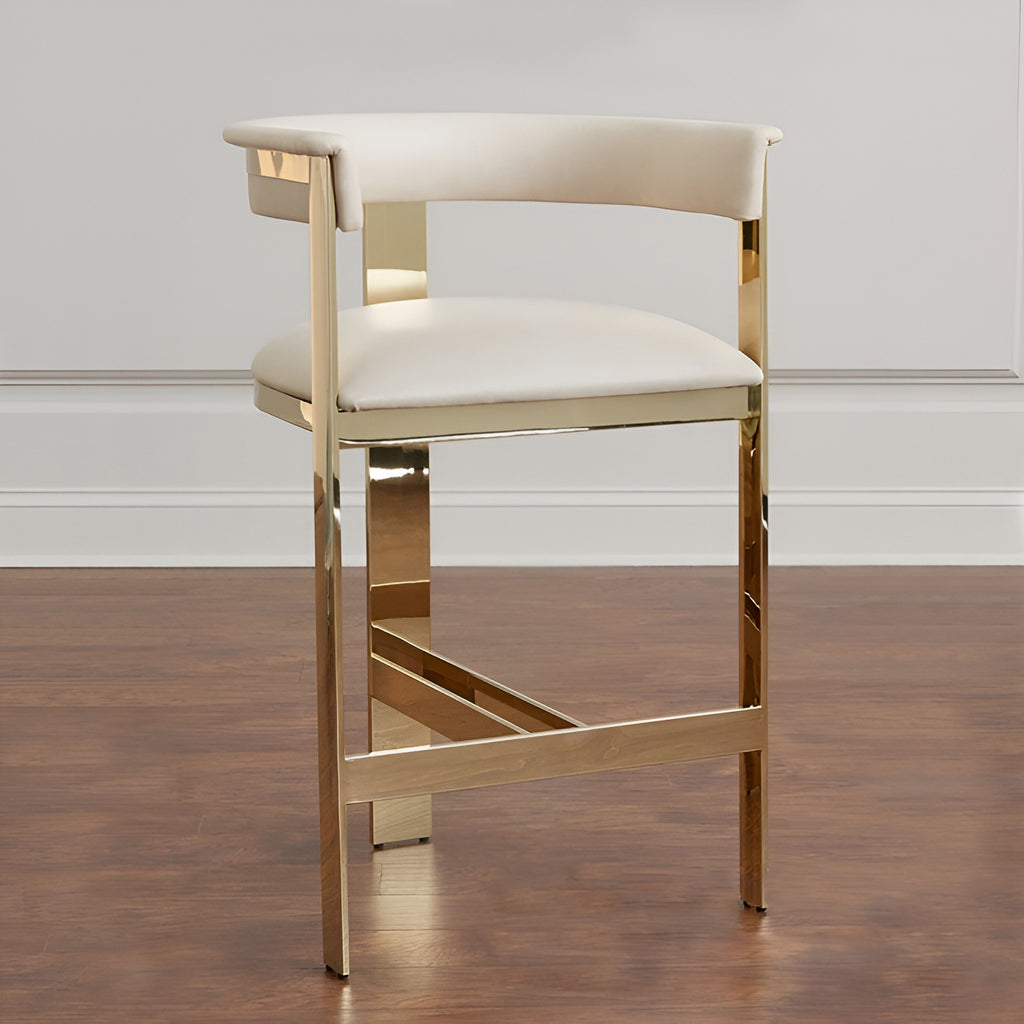 Modern leather Upholstered Bar-Stool Set of 3 / Lixra