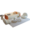 Luxury Leather Living Room Sofa Set