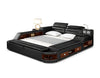 Contemporary Modern Multifunctional Leather Bed / Lixra