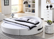 Cozy Comfort Leather Round Bed / Lixra