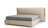 Creamy White Gold Plated Leather Bed / Lixra