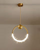 Elegant Crystal Garland Pendant Light With Iron Art Accents / Lixra