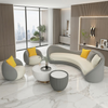 Curved Fabric Sofa Set For Living Room / Lixra