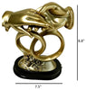 Gold Finish Holding Hand Miniature Home Décor / Lixra