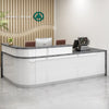 L Shaped Exclusive Design Office Reception Desk / Lixra