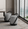 Trendy Leather Accent Chairs Set of 2 / Lixra