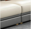 Leather Upholstery Luxurious Sofas With Ottoman / Lixra