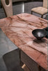 Vermilion Marble Dining Table Set / Lixra