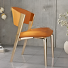 Set Of 4 Comfy Leather Dining Chair / Lixra