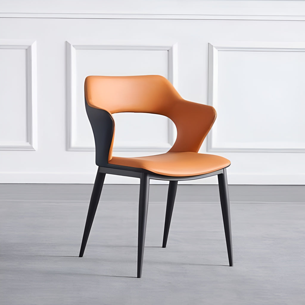 4 Pieces Minimalist Leather Dining Chair / Lixra