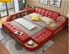 Multi-functional Button-Tufted Leather Bed / Lixra