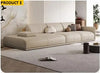 Modern Leather Upholstered Unique Sectional Sofa Set / Lixra