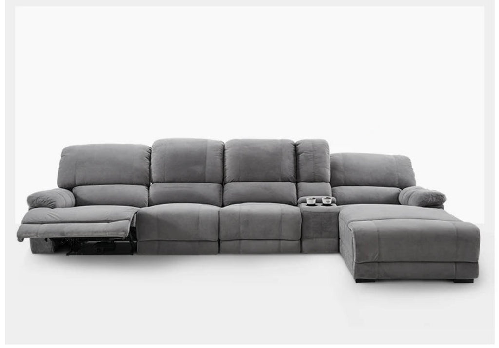 Elegant Fabric Recliner Sectional Sofa / Lixra