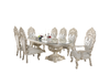 Brusten European Craved Glass Dining Table Set / Lixra