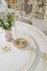 European Marble Round Brusten Dining Table Set / Lixra