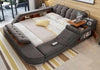 Modern Soft Fabric Cloth Queen Beds For Home Bedroom Furniture / Lixra