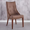 Set Of 4 Appealing Leather Dining Chairs / Lixra