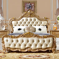 European Design Leather Upholstery Bed / Lixra