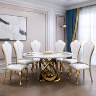 European Designed Marble Dining Table Set / Lixra