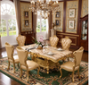 European Rectangle Marble Royal Dining Table Set / Lixra