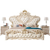 European Style Royal Wooden Leather Bed / Lixra