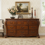 European Style Vintage Wooden Drawer Chest / Lixra