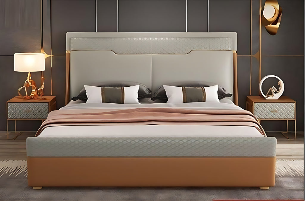 Excellent Fine Design Modern Leather Bed / Lixra