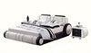 Exclusive Designed Stylish White Leather Bed / Lixra
