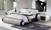 Exclusive Designed Stylish White Leather Bed / Lixra