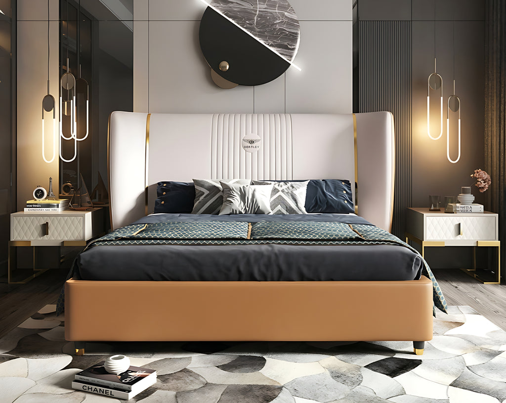 Exclusive Modern Design Leather Bed / Lixra