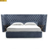 Exquisite Designed Tufted Velvet Fabric Bed / Lixra