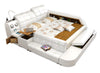 Exquisite Modern Leather Bed with Sofa Section / Lixra