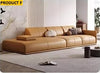 Modern Leather Upholstered Unique Sectional Sofa Set / Lixra