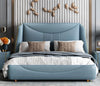 Modern Luxurious Leather Bed With Headboard / Lixra