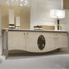 Modern Wooden Buffet Table with Elegant Marble Top / Lixra