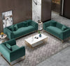 3-Pcs Luxurious Velvet Fabric Sofa Set / Lixra